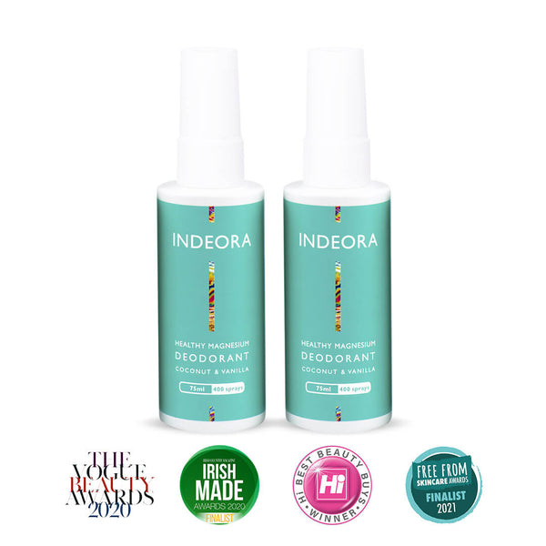Indeora Healthy Deodorant - Duo Save Pack (up to 6 Month Supply).