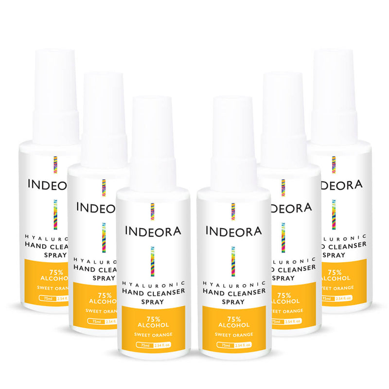 Indeora Hydrating Hyaluronic Hand Cleanser. Seasonal 6  Pack. FREE SHIPPING